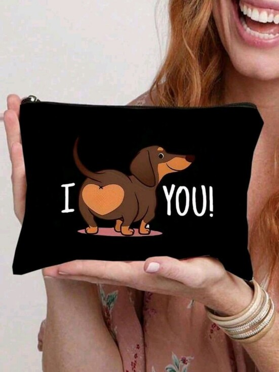 UNBRANDED Other - NIP: DACHSHUND "I ❤️ YOU" POUCH